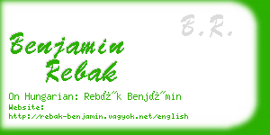 benjamin rebak business card